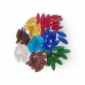 Gemas de vidrio Ovaladas